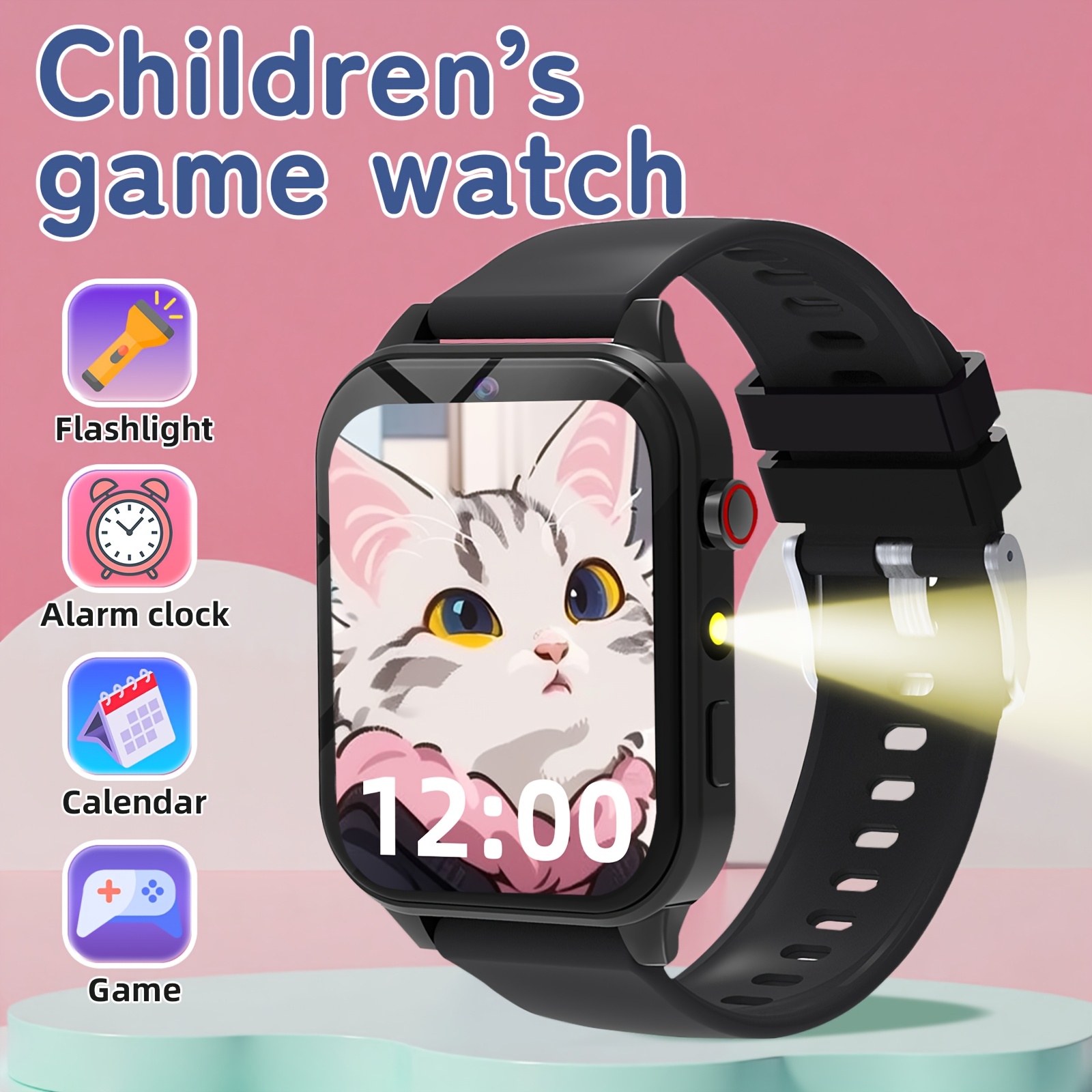 Smartwatch Digital Watches For Kids - Kinder Smart-Lernuhr mit Lernspielen, Kamera &