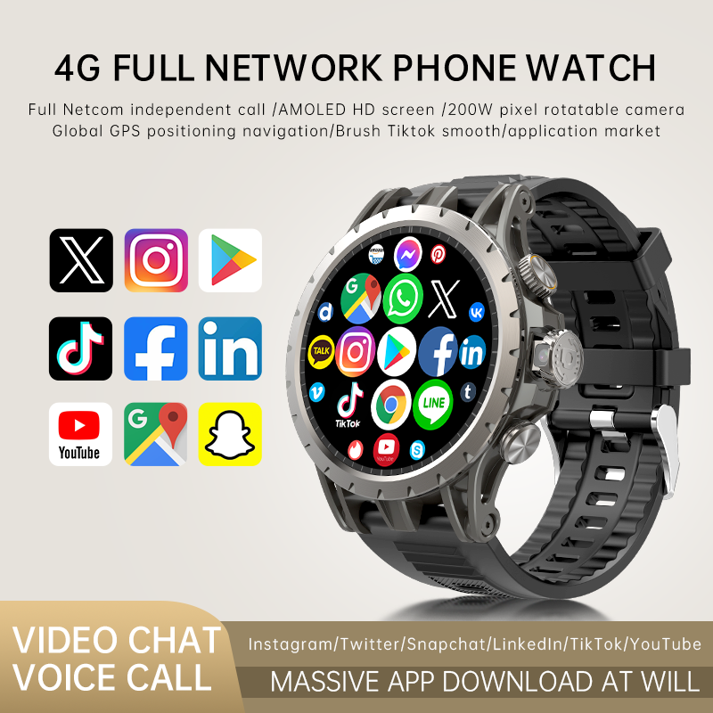 Watch Smartwatch - 2025 Q85 Smartwatch 4G SIM-Karte 1,43