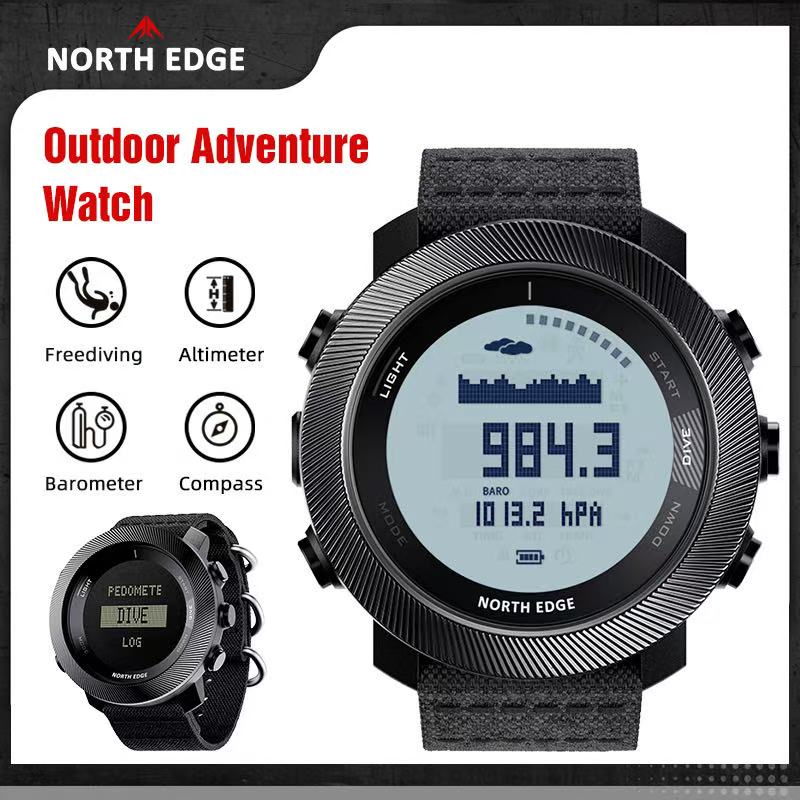 Altimeter Compass Watch - NORTH EDGE Digitale Elektronische Uhr für