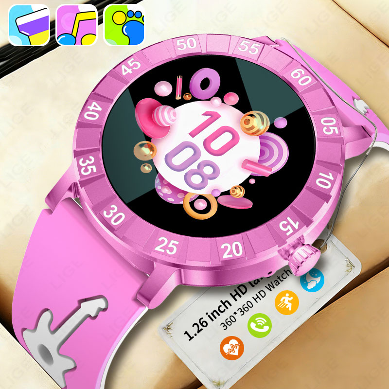 Smartwatch Watches Useful Gift For Boys - LIGE Mädchen Smartwatch SOS Kinder-Smartwatch LED-Taschenlampe