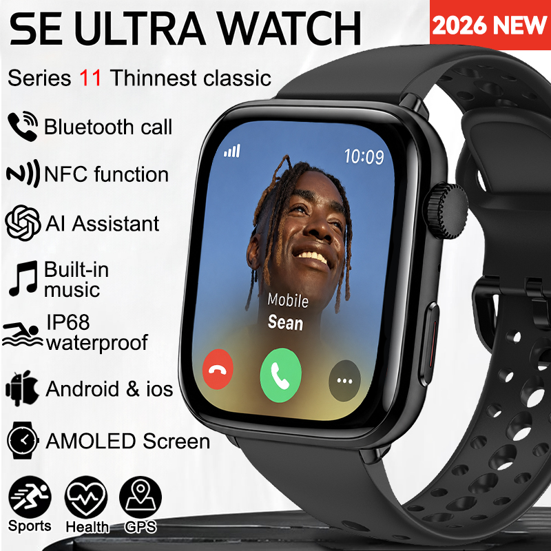 Smartwatch Square Watches For Men - 2026 Neue SE Ultra Serie 11