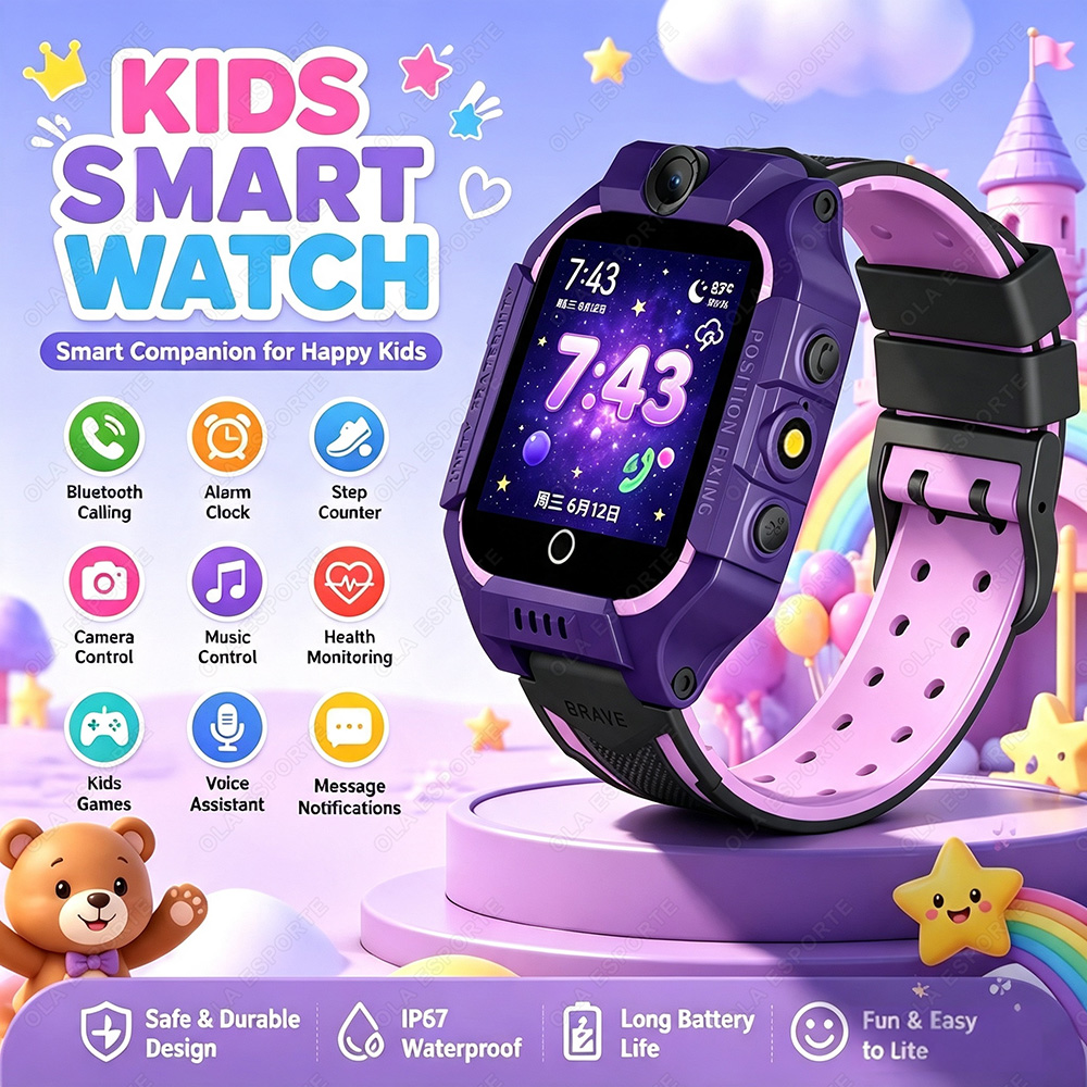 Smartwatch Watches For Kids With Gps - 2027 Neue 2G Kinder-Smartwatch mit SIM-Karte,