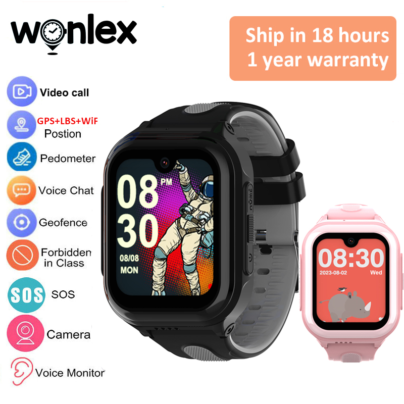 Smartwatch Watch Whatsapp - Wonlex 4G Kinder-Smartwatch mit 1,78'' AMOLED-Display,