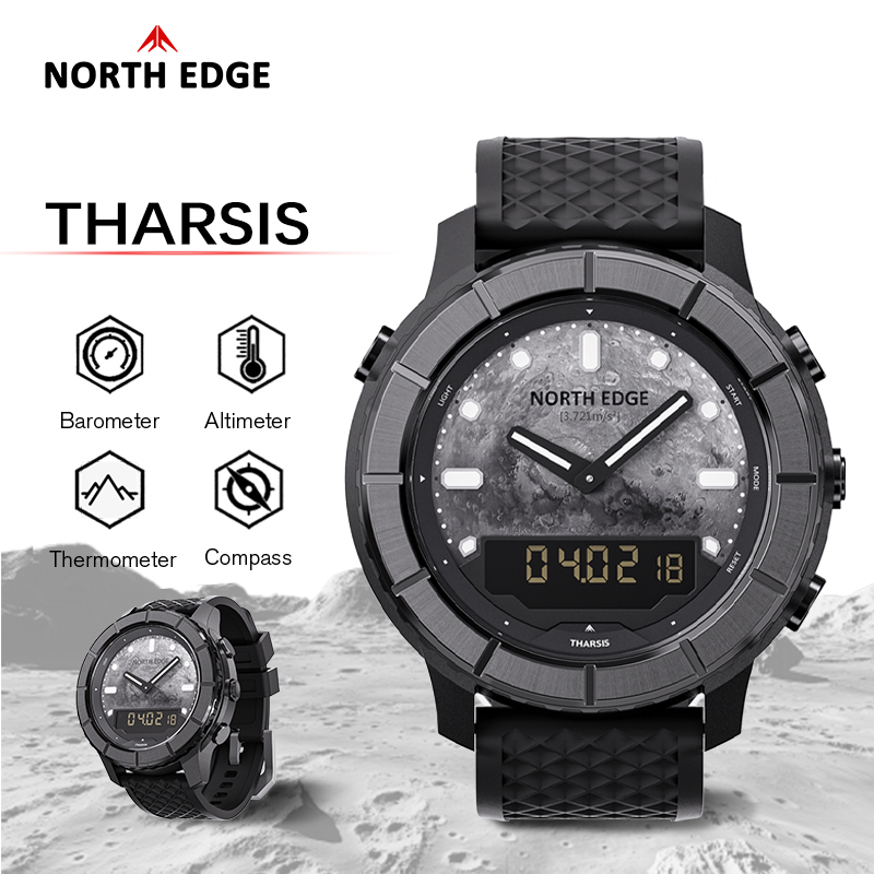 Altimeter Compass Watch - NORTH EDGE THARSIS Herren Digitaluhr aus