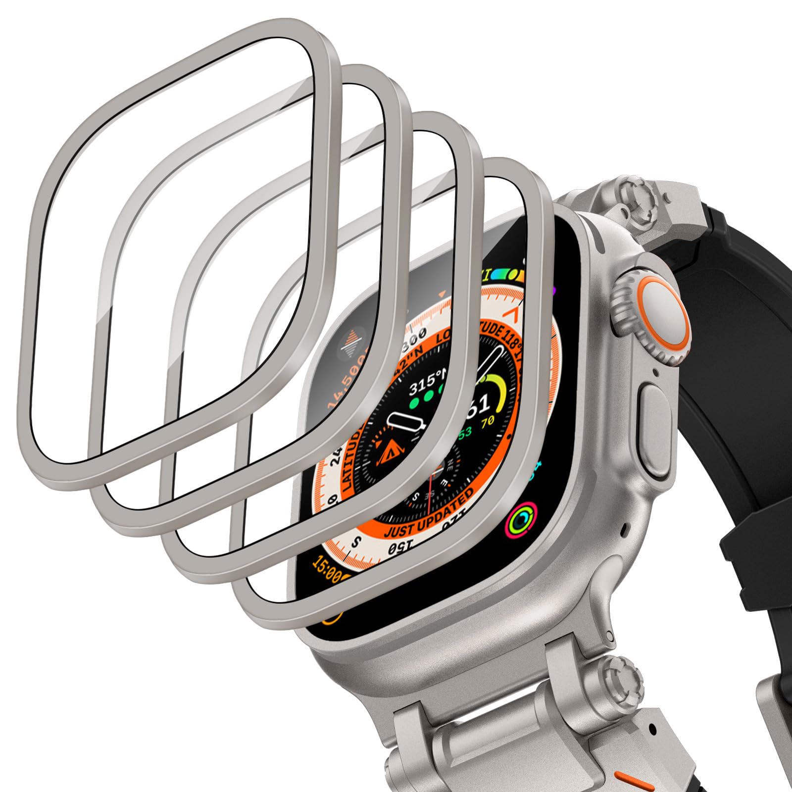 Smartwatch Watches For Women - Gehäuse aus Aluminiumlegierung + gehärtetes Glas