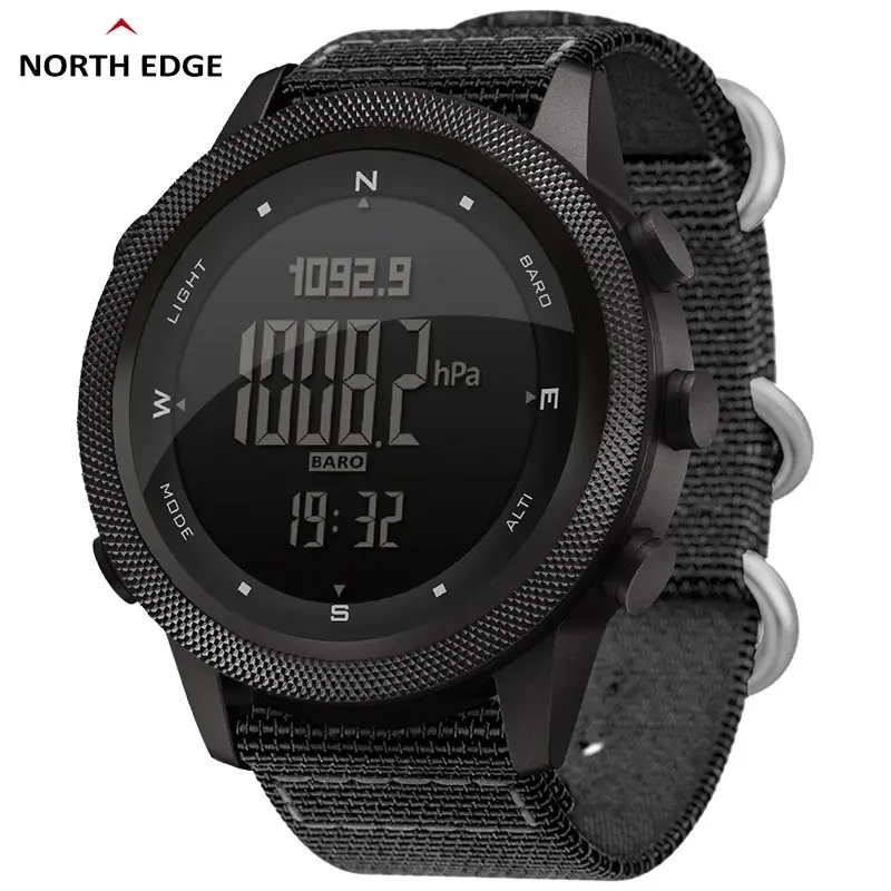 Altimeter Compass Watch - NORTH EDGE APACHE-46 Herren Digitaluhr Outdoor-Sport