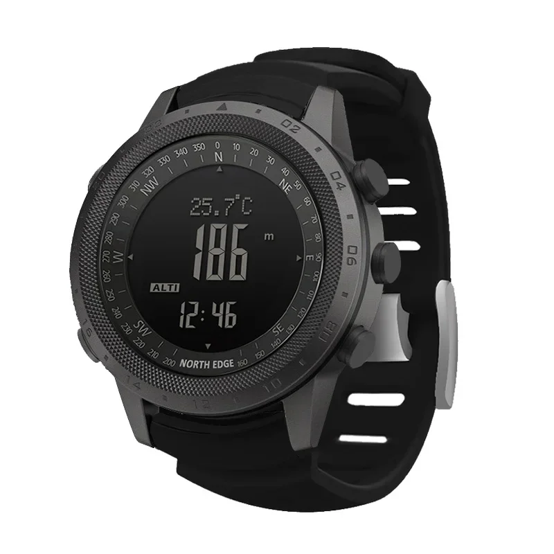 Altimeter Compass Watch - Neue NORTH EDGE Herren-Sport-Digitaluhr zum Laufen,