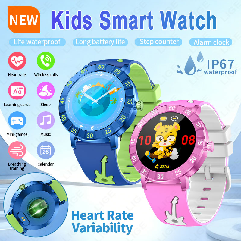 Smartwatch Watches Useful Gift For Boys - LIGE 2026 HRV Kinder Smartwatch SOS