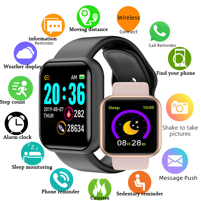 Multi-farbe Smart Uhr Für Kind – Watch Smart Y68 Bewertung und Preis