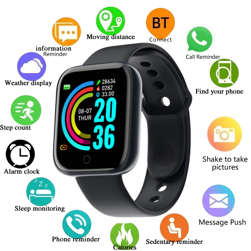 Herren-Smartwatch Damen-Sportu – Watch Smart Y68 Bewertung und Preis