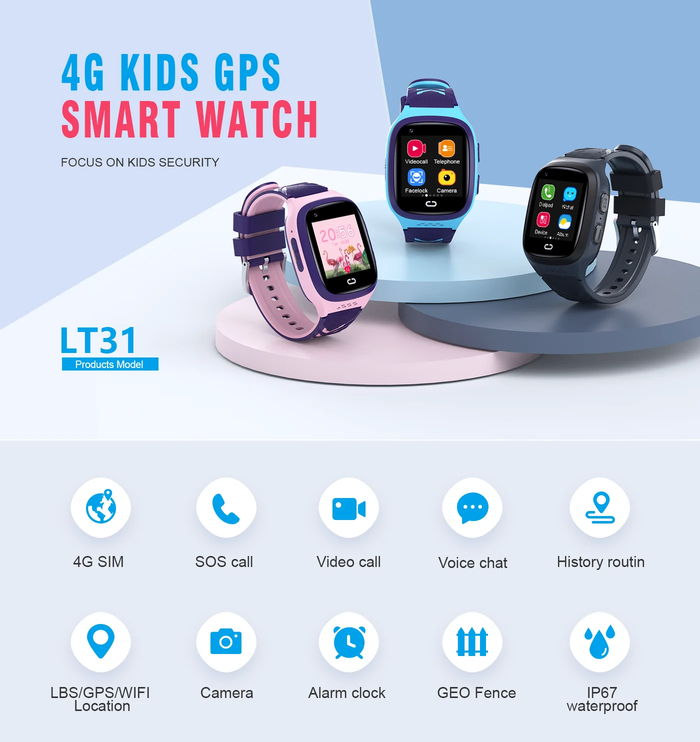4G Kinder Smartwatch SOS Wasse – Smartwatch Watches For Kids With Gps Bewertung und Preis