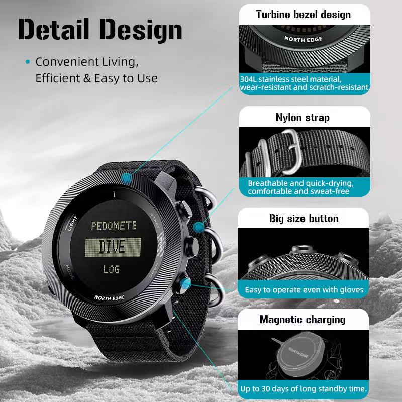 NORTH EDGE Digitale Elektronis – Altimeter Compass Watch Bewertung und Preis