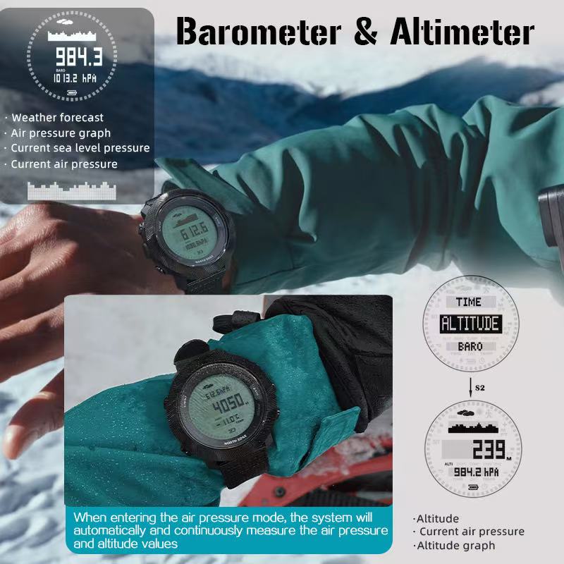 NORTH EDGE Digitale Elektronis – Altimeter Compass Watch Bewertung und Preis
