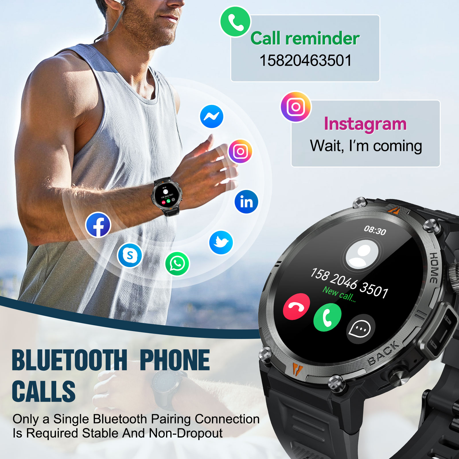 EIGIIS KE3 Bluetooth Anruf Sma – Smartwatch Watches For Mens Bewertung und Preis