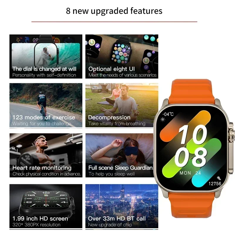 Neue Serie 9 Smartwatch PK HK8 – Smartwatch New Watches For Men Bewertung und Preis