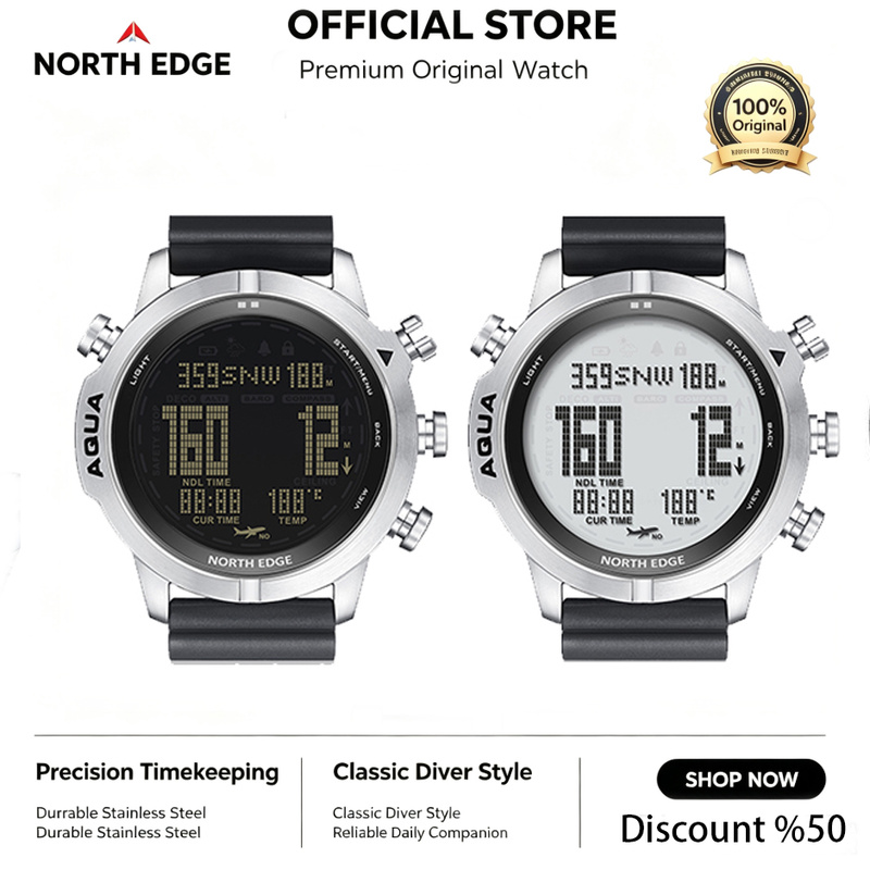 NORTH EDGE Herren Digitaluhr P – Altimeter Compass Watch Bewertung und Preis